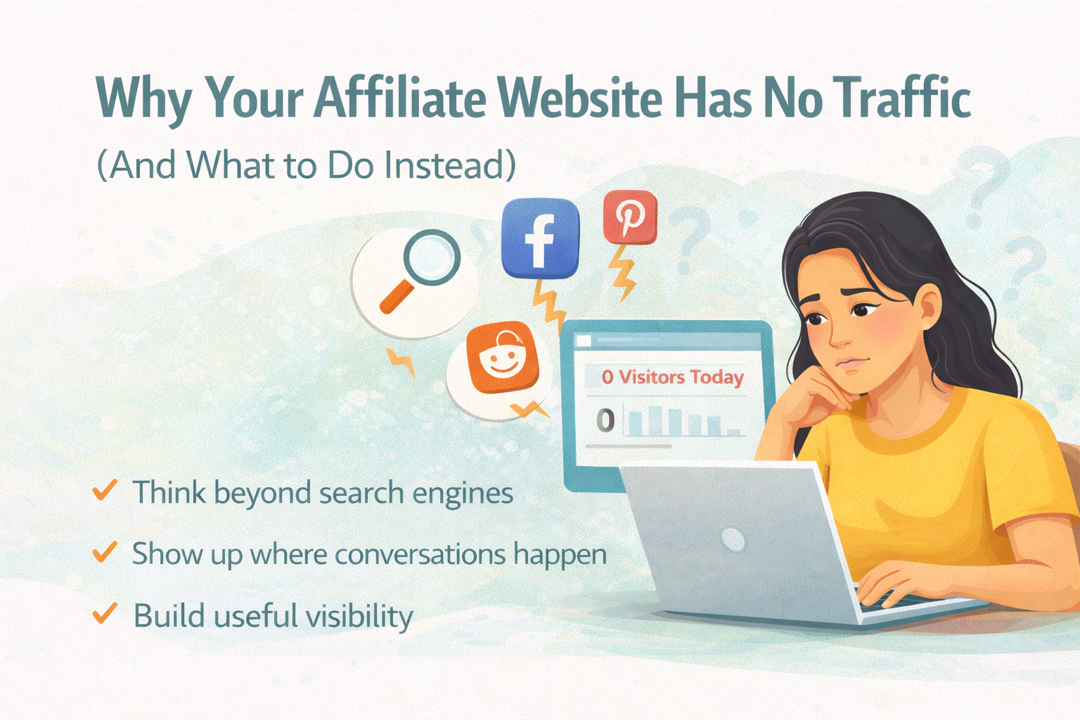 Why Your Affiliate Website Has No Traffic (And What to Do Instead)